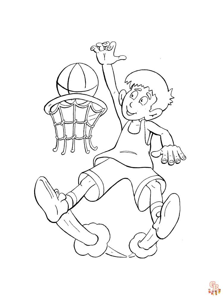 coloriage basketball