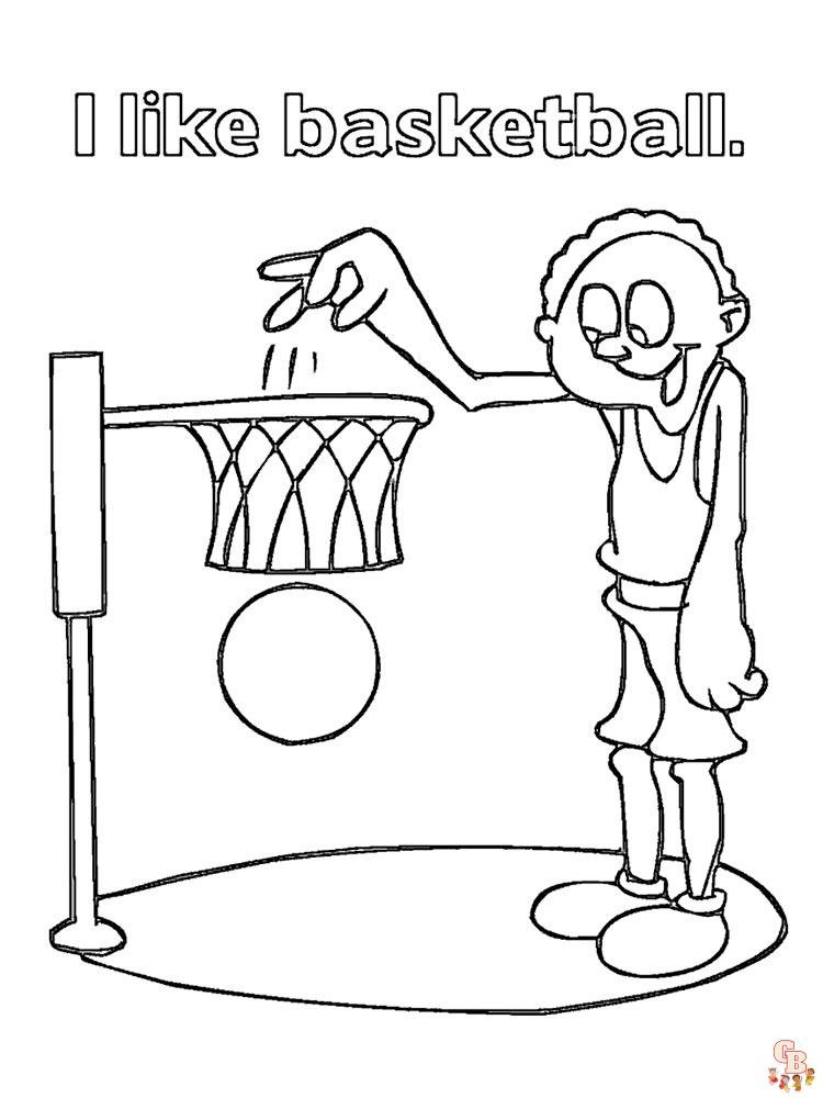 coloriage basketball