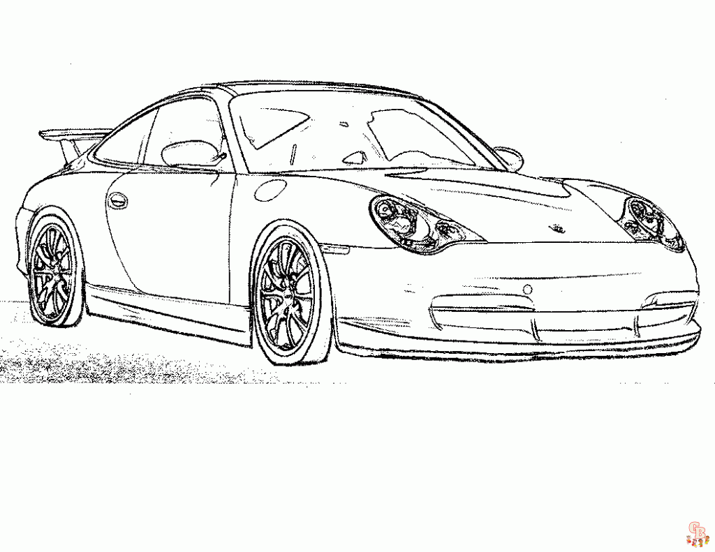 coloriage de voiture de course