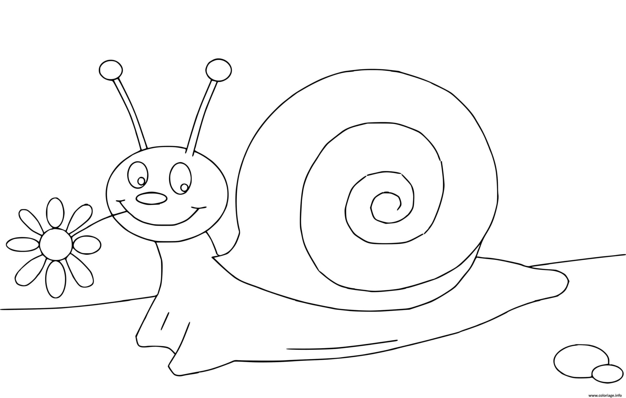  Coloriage Hugo l'Escargot des pour les enfants 
