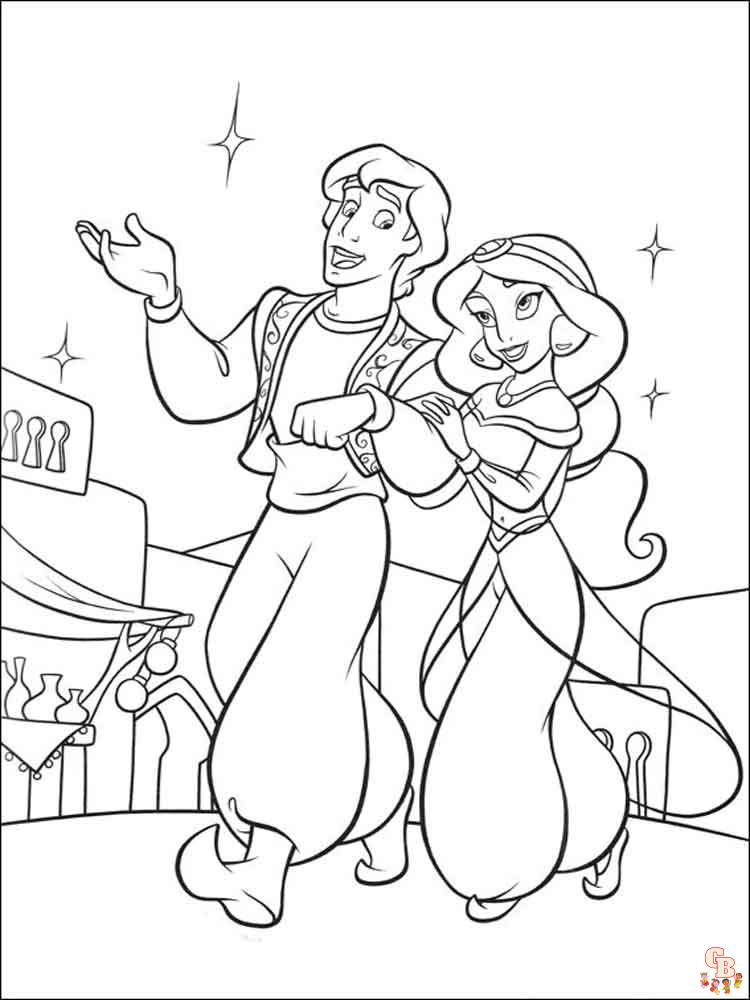 Coloriage Aladdin