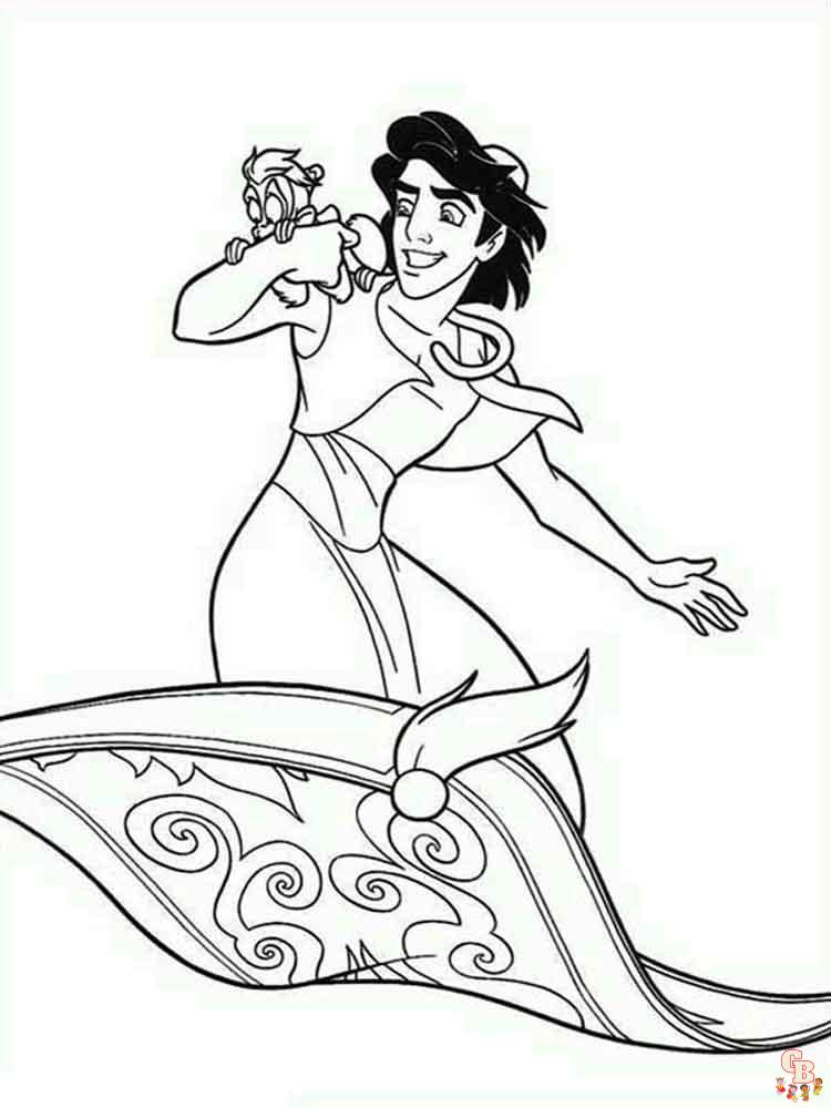 Coloriage Aladdin