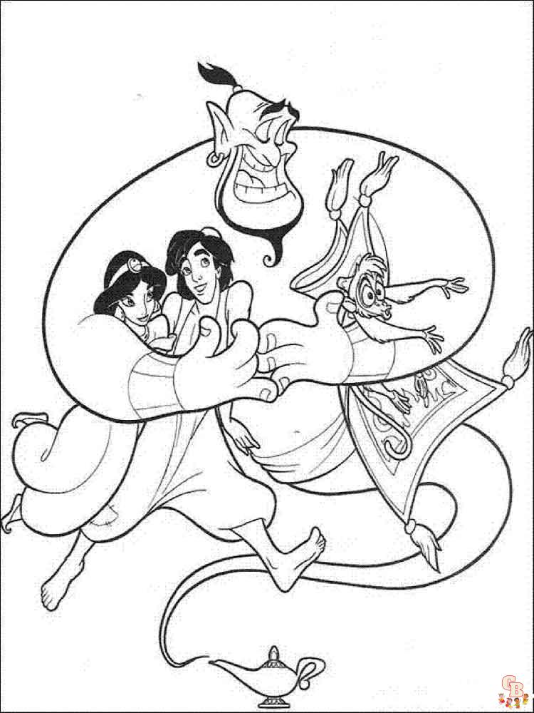 Coloriage Aladdin