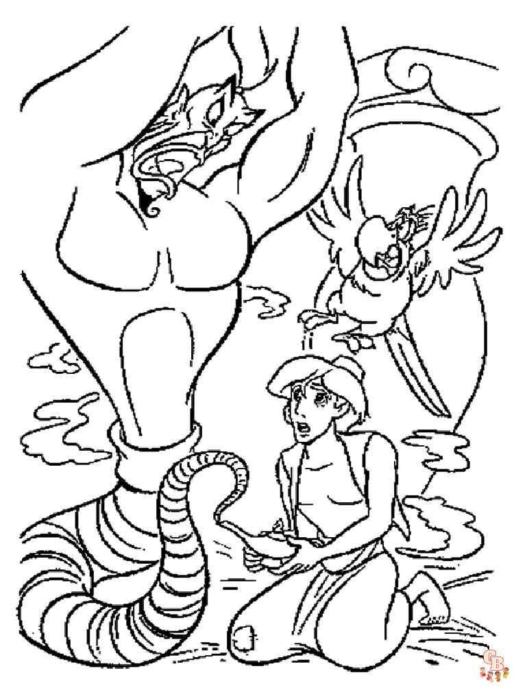 Coloriage Aladdin