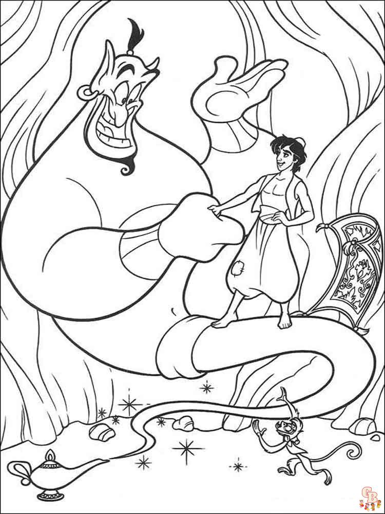 Coloriage Aladdin