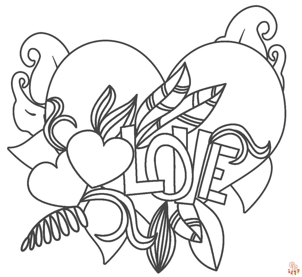 Coloriage Amour