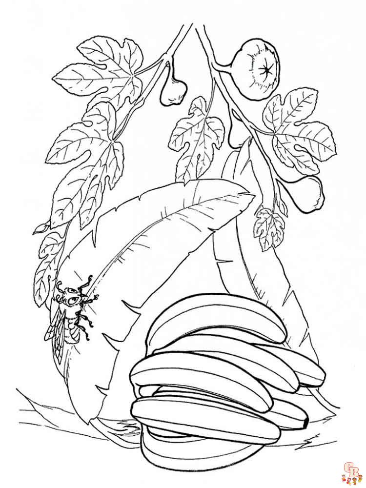 Coloriage Banane