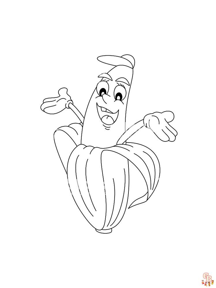 Coloriage Banane