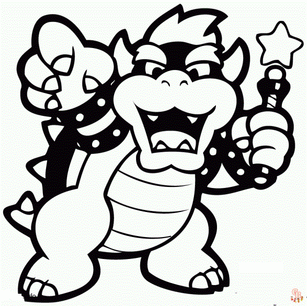 Coloriage Bowser