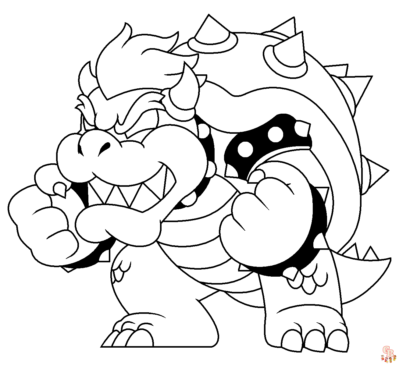 Coloriage Bowser