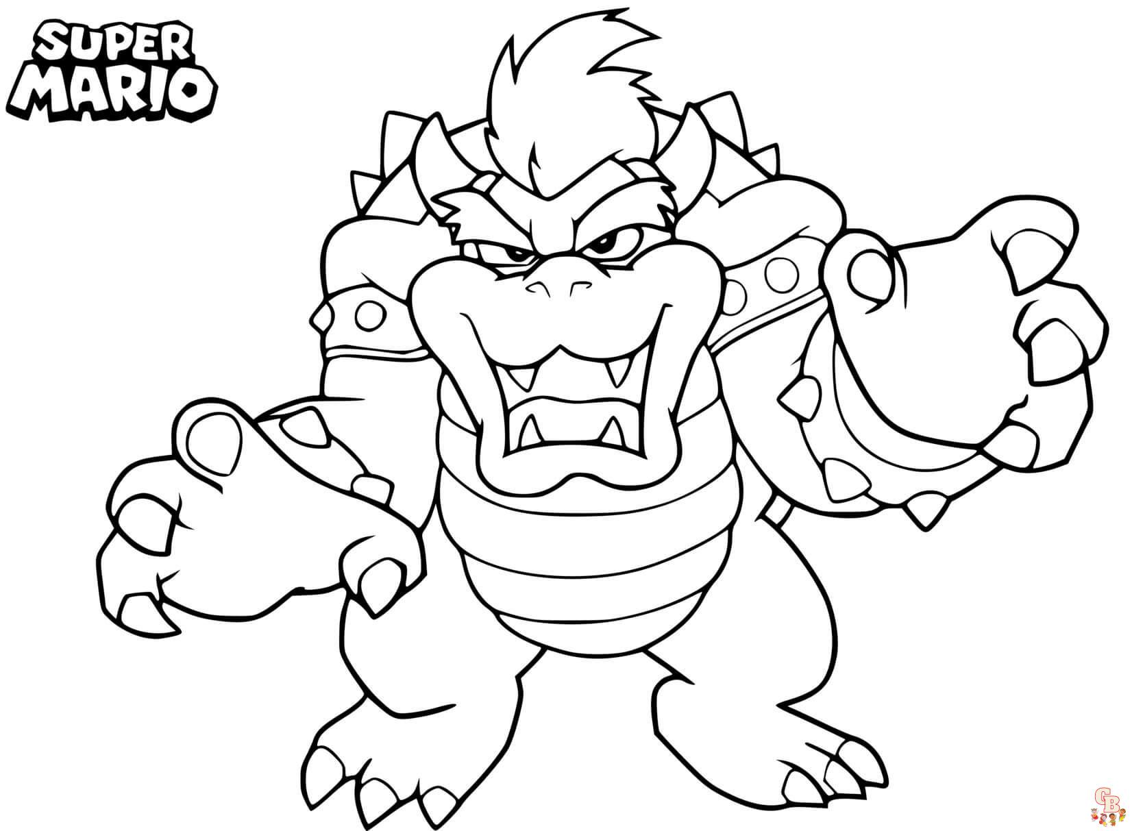 Coloriage Bowser