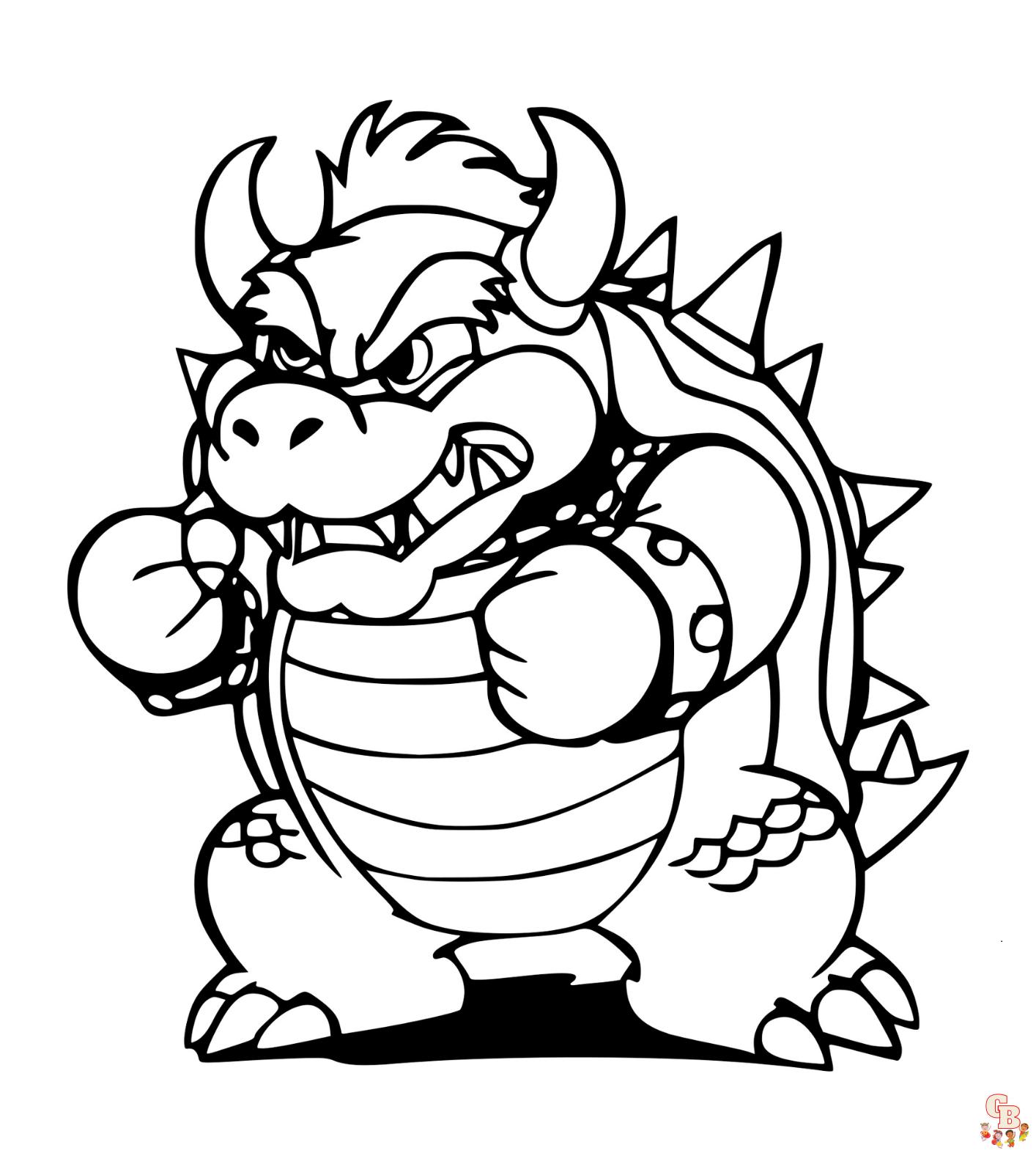 Coloriage Bowser