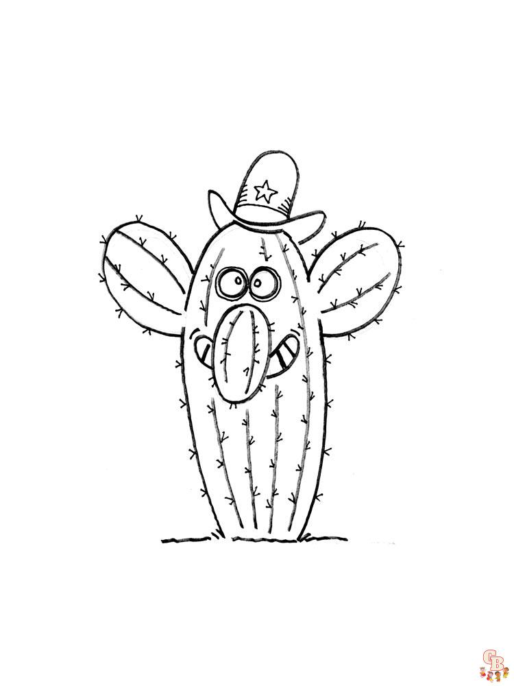 Coloriage Cactus