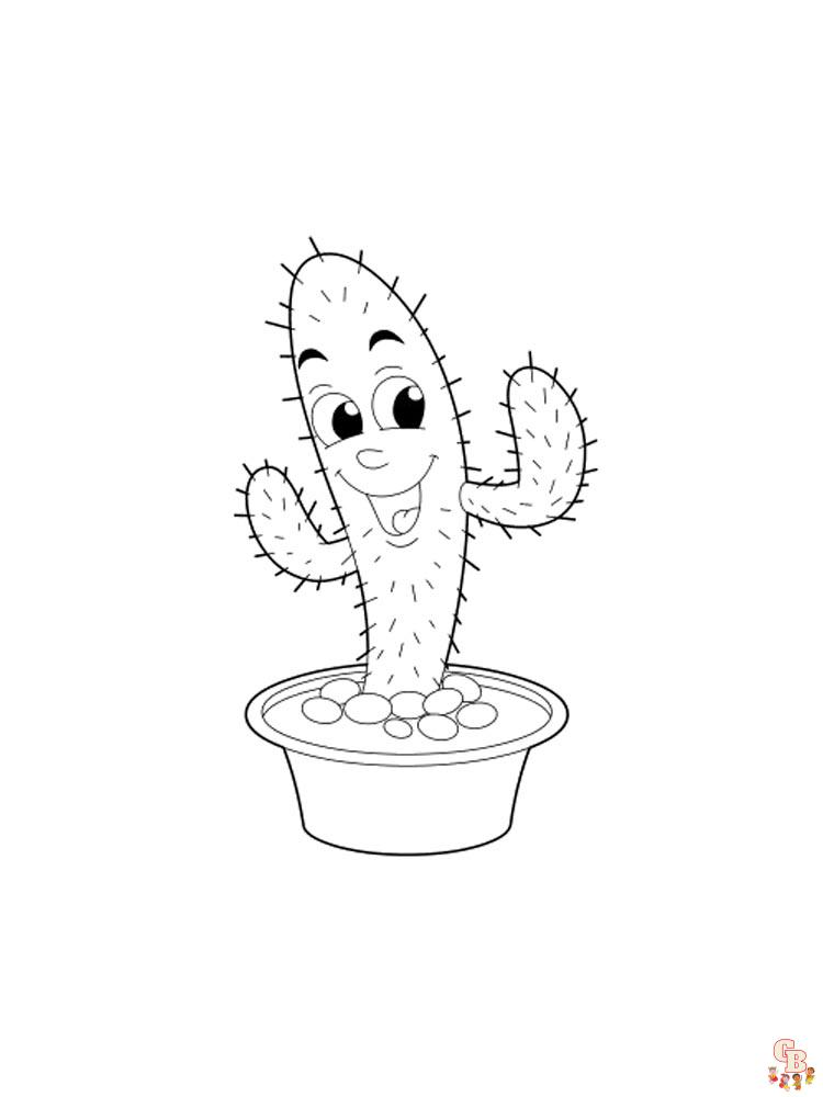 Coloriage Cactus