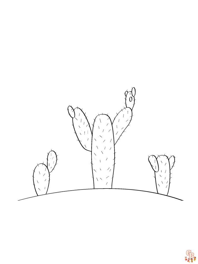 Coloriage Cactus