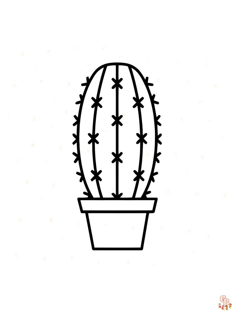 Coloriage Cactus