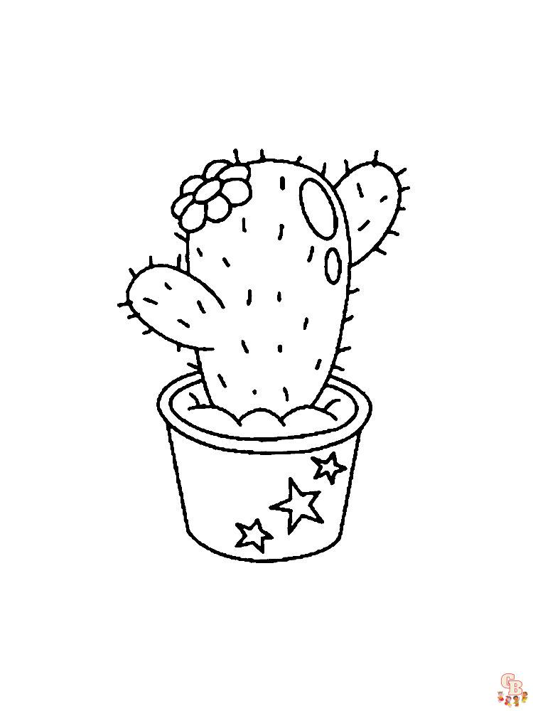 Coloriage Cactus