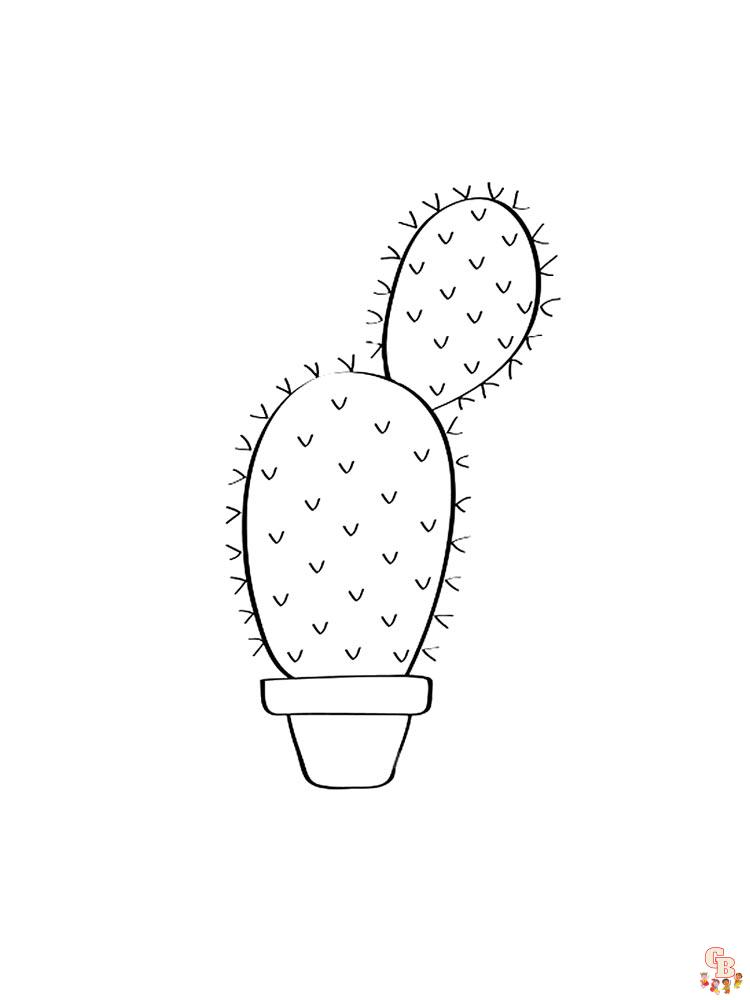 Coloriage Cactus