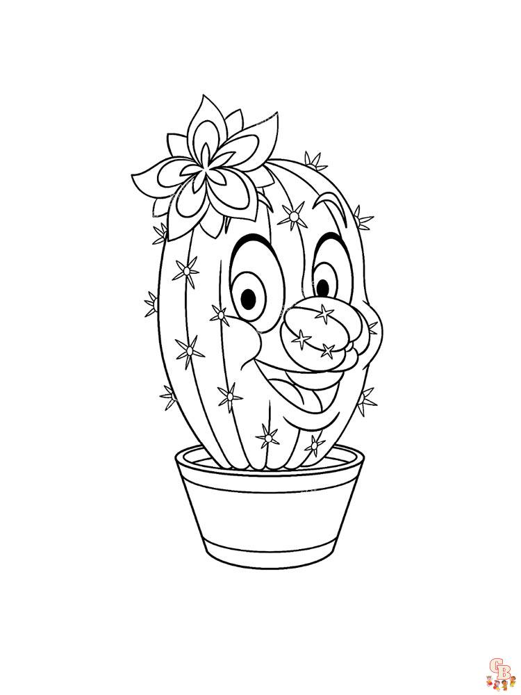 Coloriage Cactus