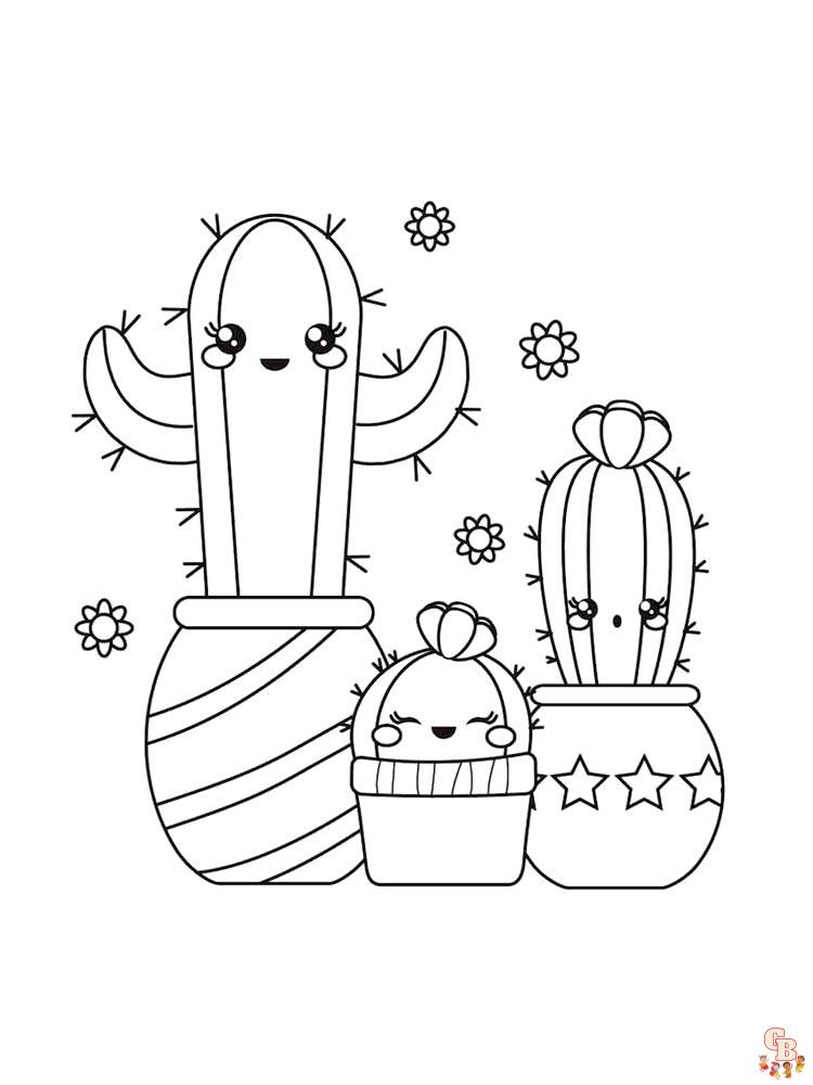 Coloriage Cactus