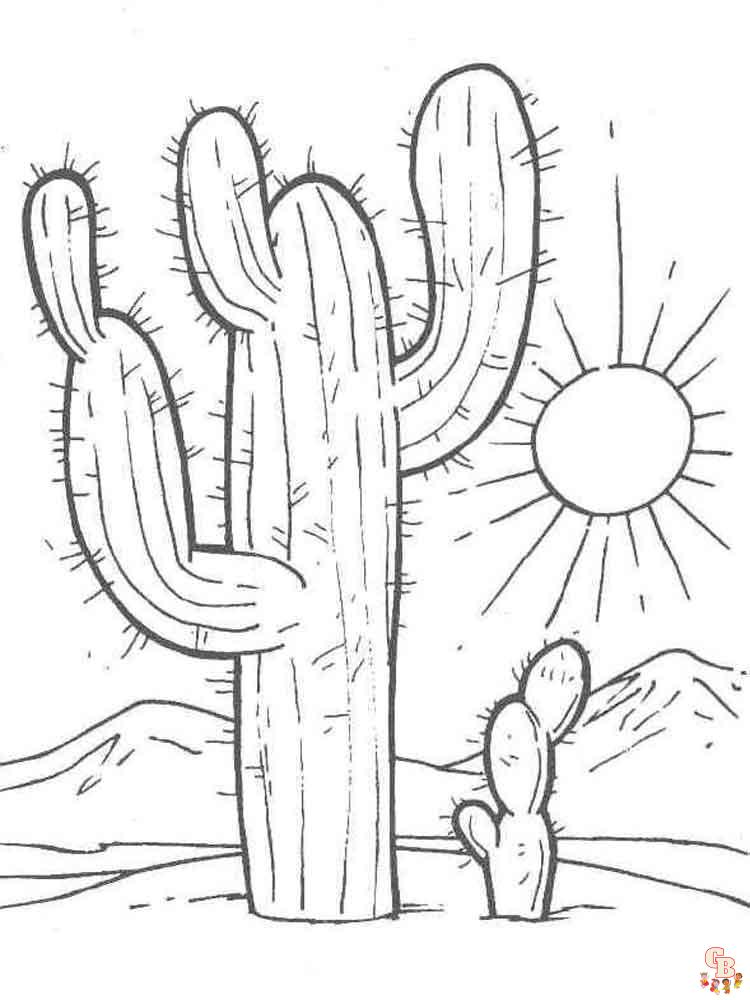 Coloriage Cactus