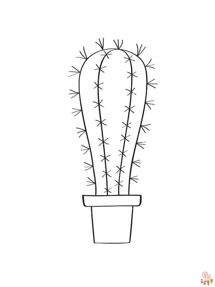 Coloriage Cactus