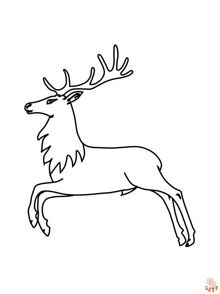 Coloriage Cerf