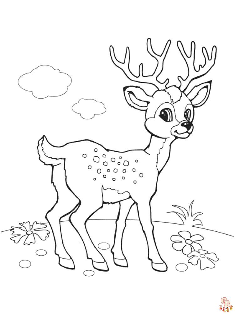 Coloriage Cerf