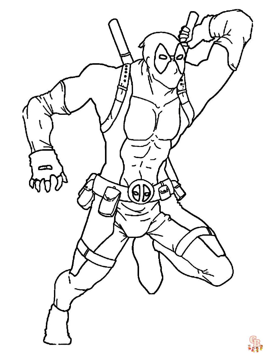 Coloriage Deadpool