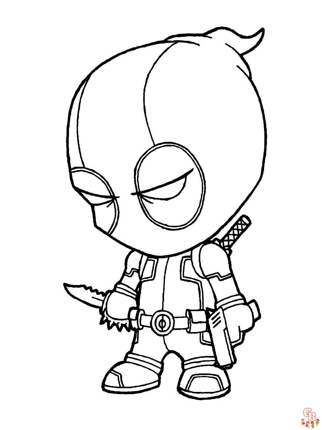 Coloriage Deadpool