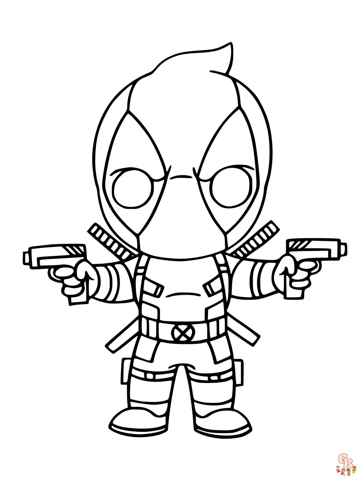 Coloriage Deadpool