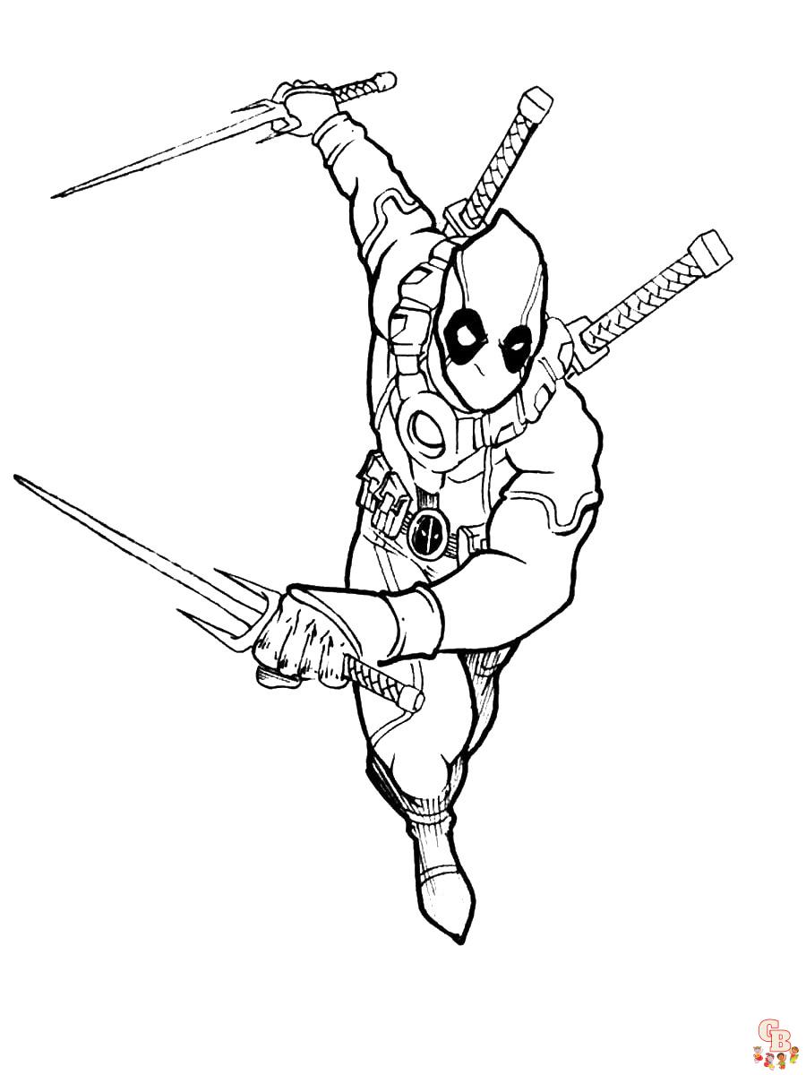 Coloriage Deadpool