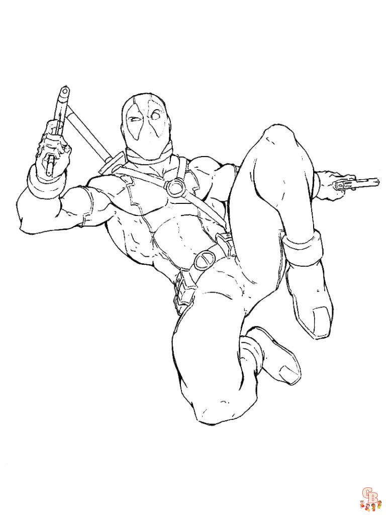 Dibujos Para Colorear De Deadpool Para Imprimir Para Fans