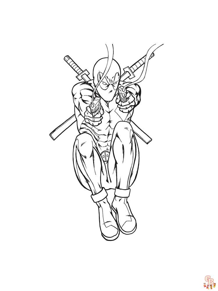 Coloriage Deadpool