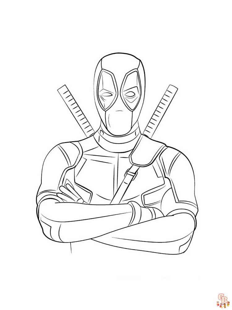 Coloriage Deadpool