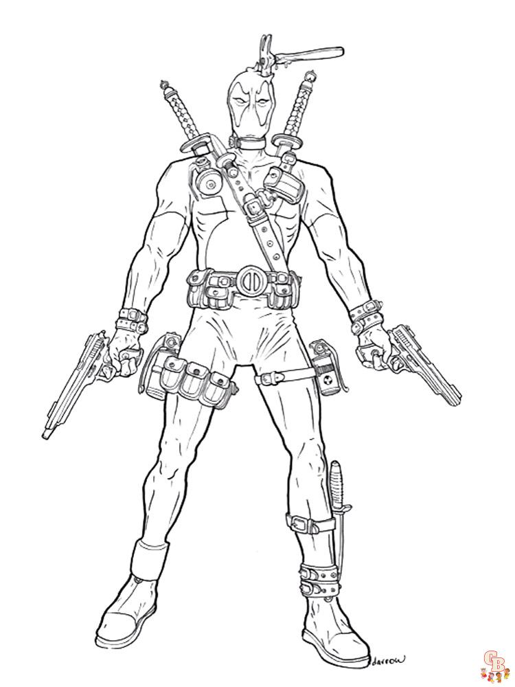 Coloriage Deadpool