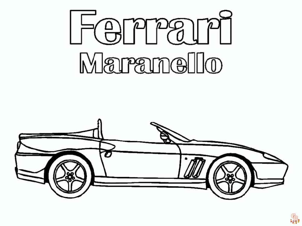 Coloriage Ferrari