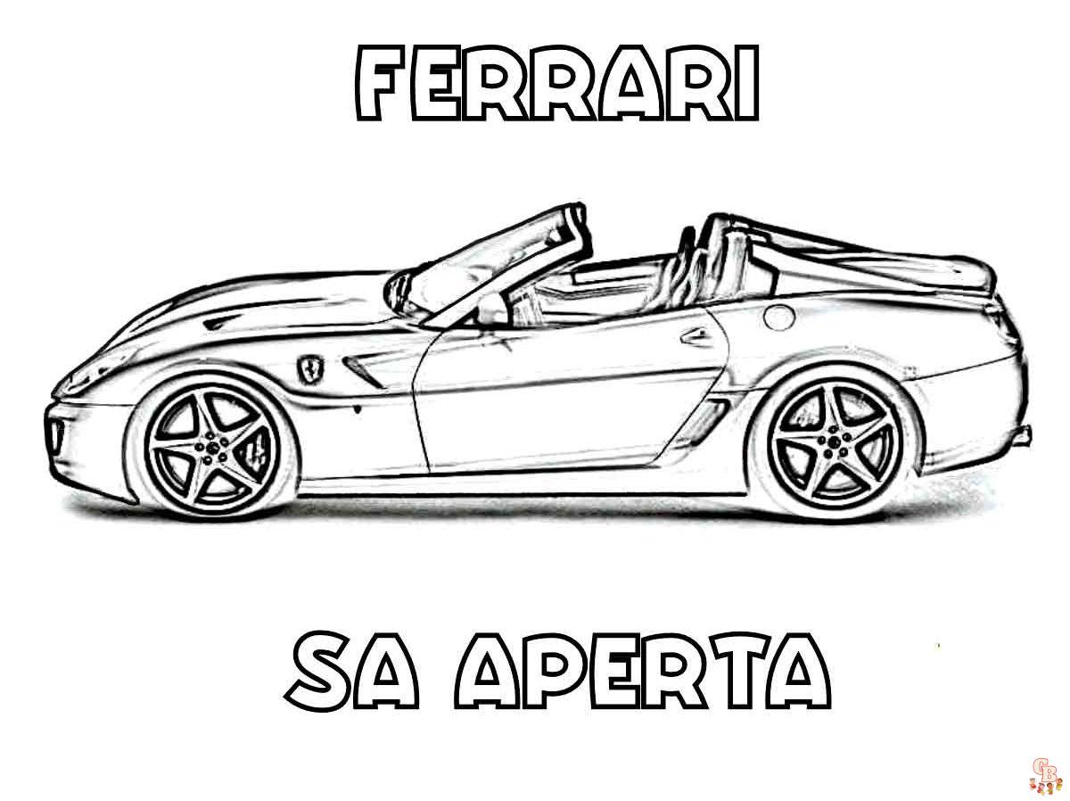 Coloriage Ferrari