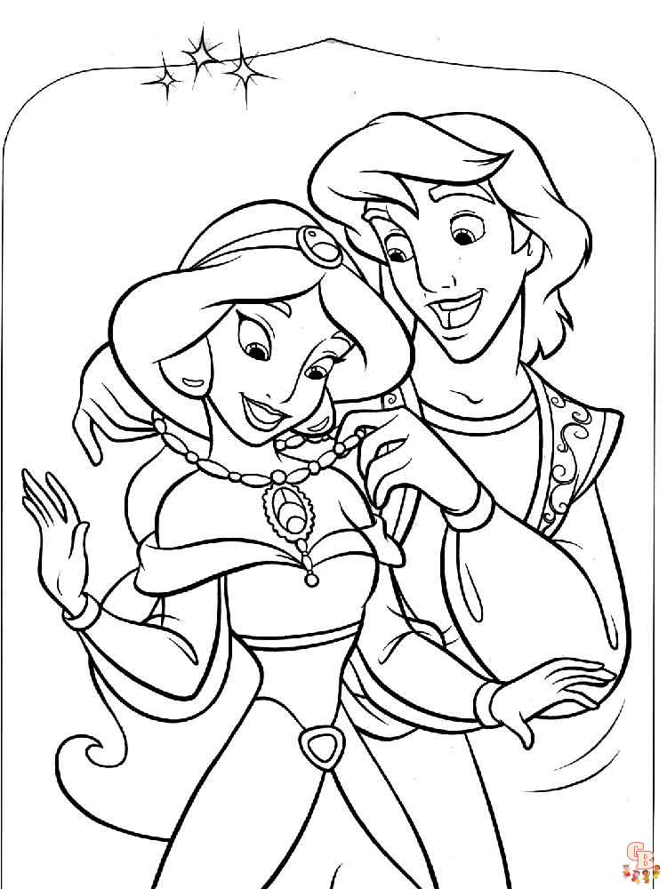 Coloriage Jasmine