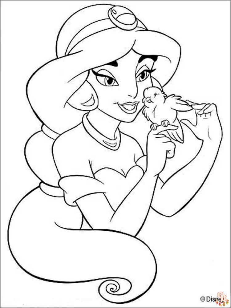 Coloriage Jasmine