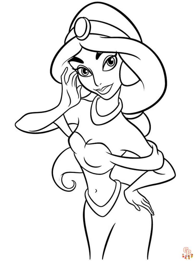 Coloriage Jasmine