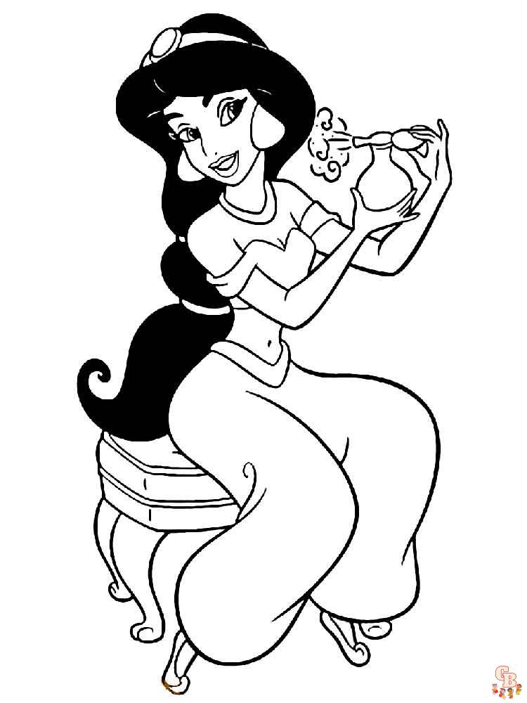 Coloriage Jasmine