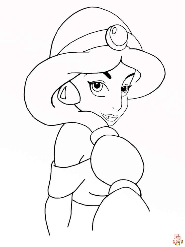 Coloriage Jasmine