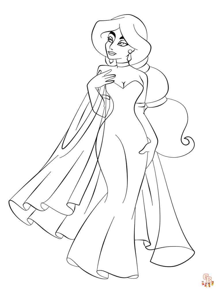 Coloriage Jasmine