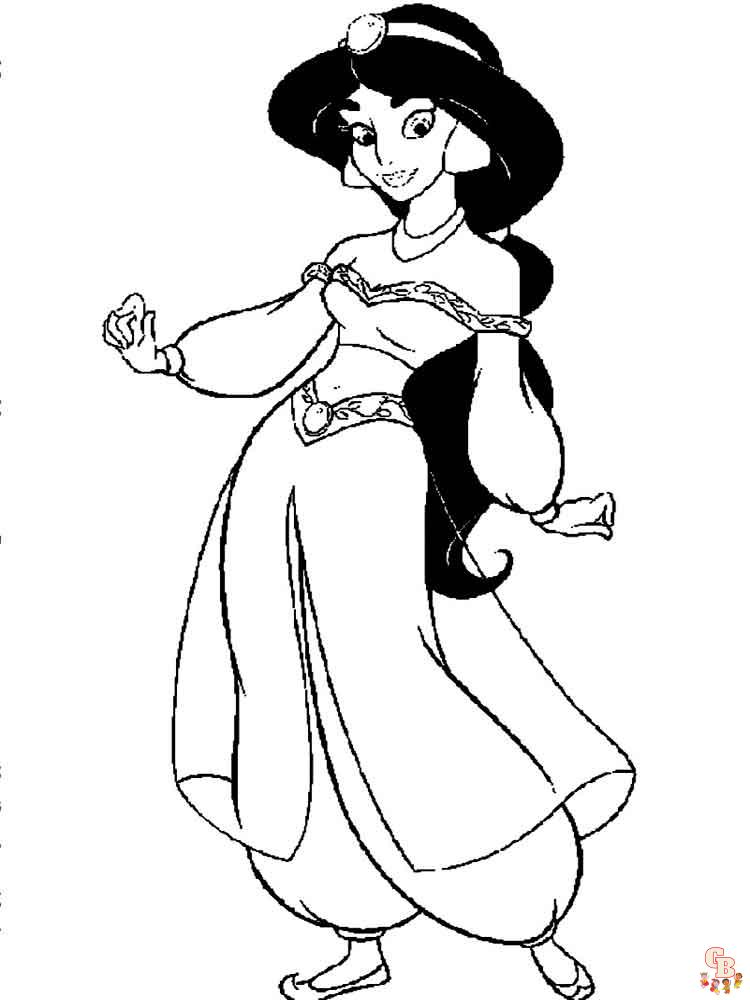 Coloriage Jasmine