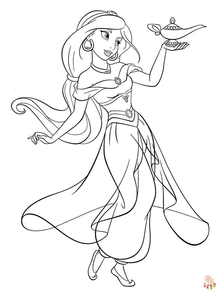 Coloriage Jasmine