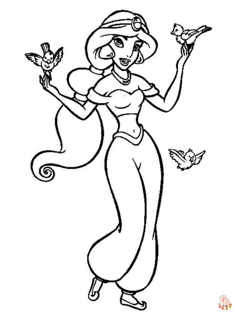 Coloriage Jasmine