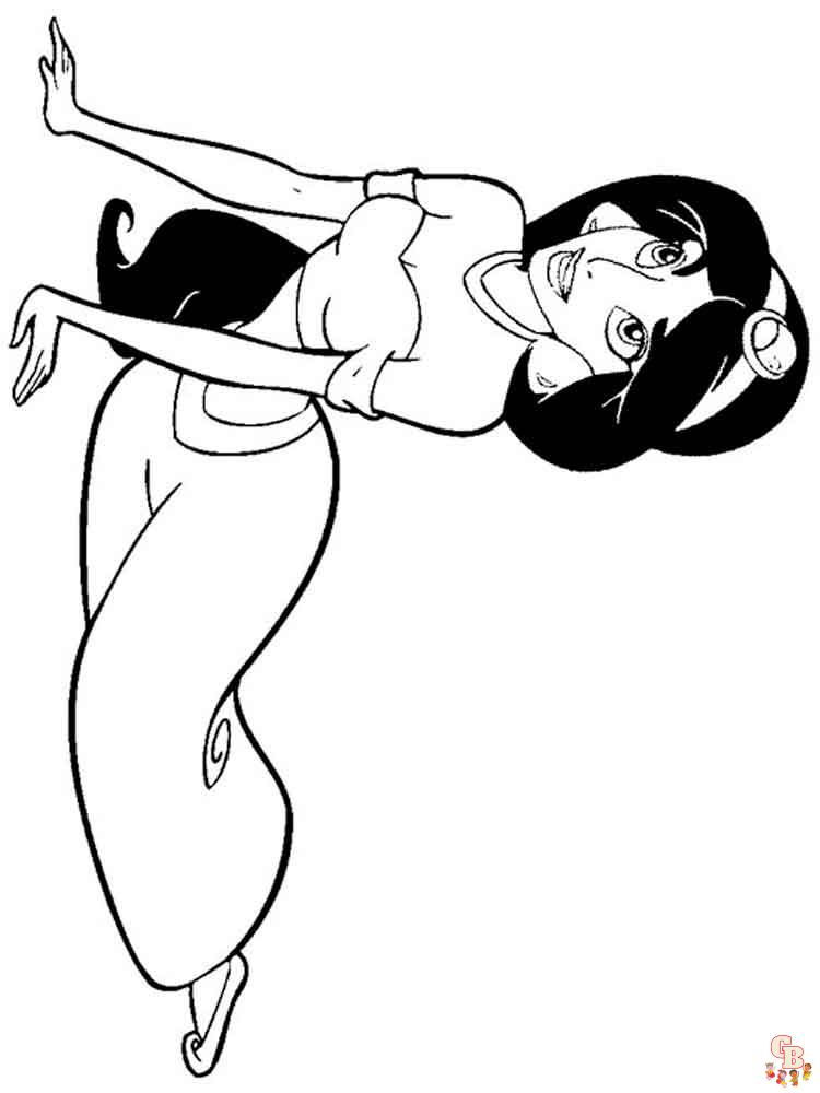 Coloriage Jasmine