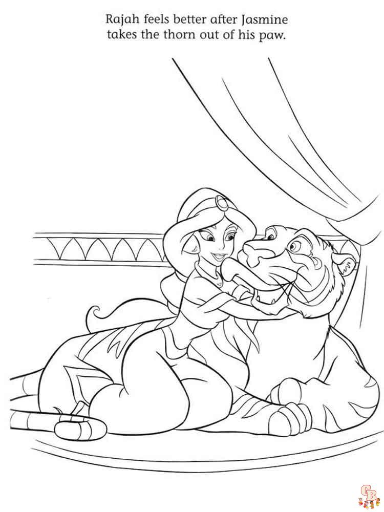 Coloriage Jasmine