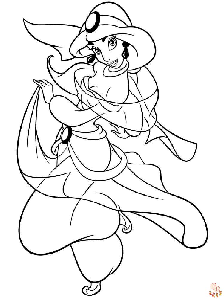 Coloriage Jasmine